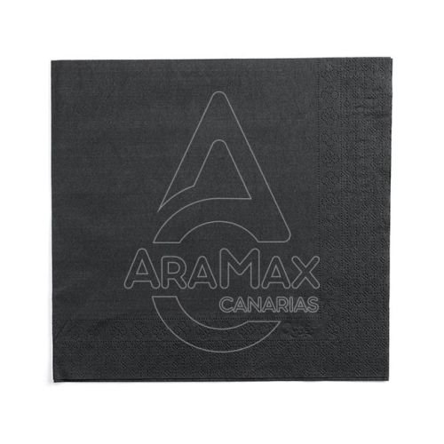 SERVILLETA 40x40 NEGRA CENEFA CELULOSA 2400 UNID