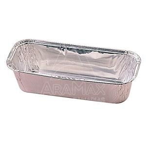 ENVASE ALUMINIO PLUMCAKE 1000CC 217x111x62 120 UNI