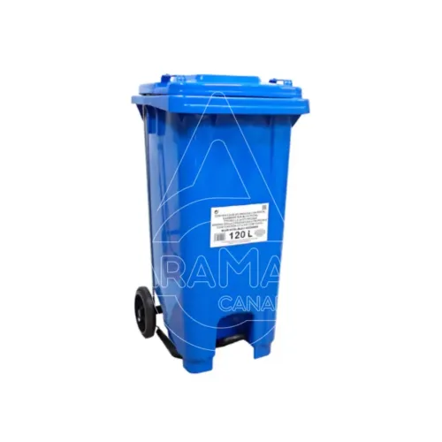 contendor residuos 120l azul