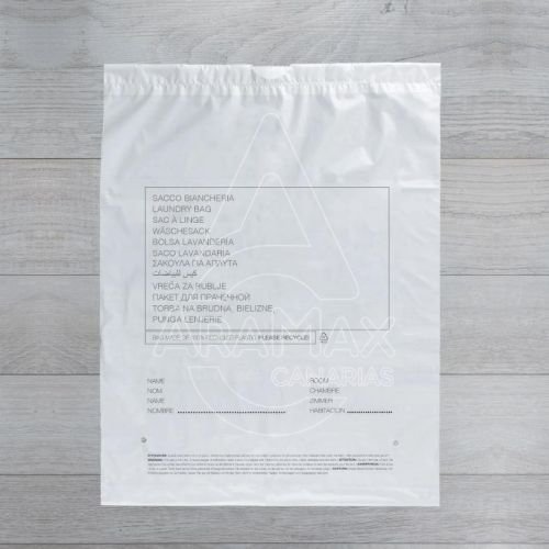 BOLSA LAVANDERÍA 53X40CM PLÁSTICO 100  REC C/AUTOC