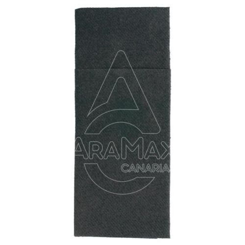 SERVILLETA CANGURITO NEGRO AIRLAID COTTON 33x40CM