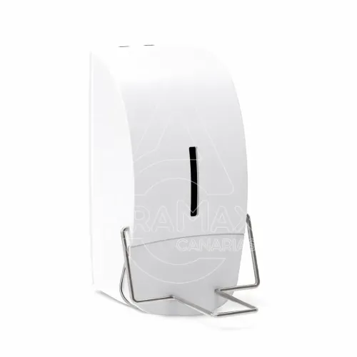 dispenador dosificador jabon manos codo uso hospitalario sin contacto blanco