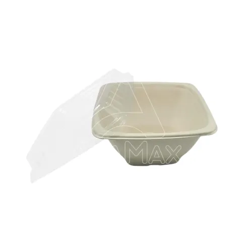 tapa bowl cuadrado envase fibra trigo
