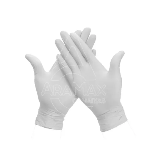 guantes blanco latex sin polvo