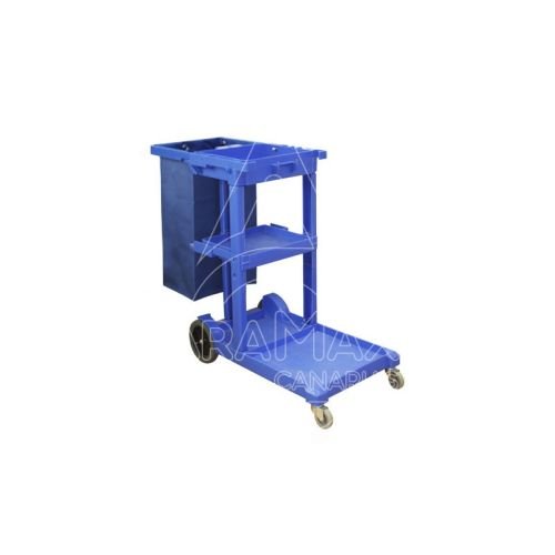 CARRO RUBBY AZUL C/ESTRUCT  3 ALTURAS Y BASE RUEDA