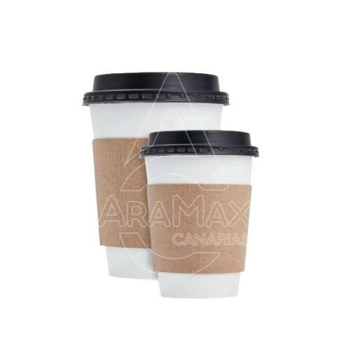 FAJAS DE CARTÓN KRAFT PARA VASOS DE 8OZ O 12OZ