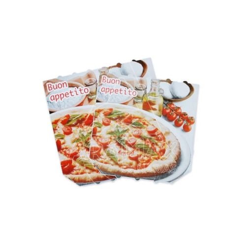 CAJA DE PIZZA 300x300x30MM  BUON APPETITO TREVIS