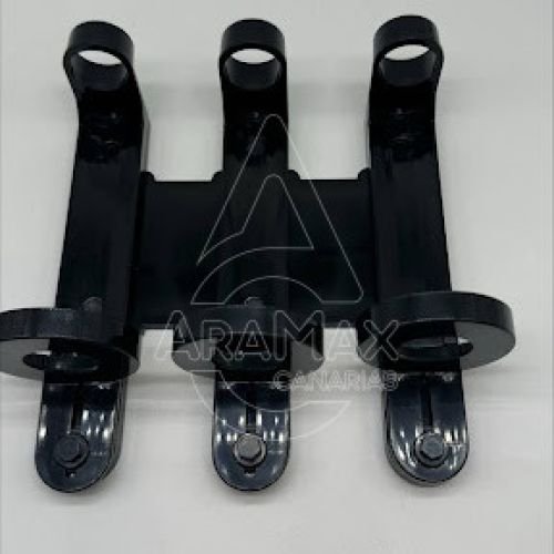 AMENITIE DISPENSADOR NEGRO TRIPLE ABS ALTA RESIST