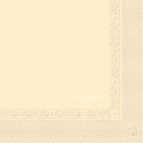SERVILLETA 40X40 MARFIL TISSUE  2/CAPAS 1600 UNI