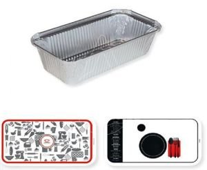 TAPA ENVASE ALUMINIO PLUMCAKE 1000CC 120 UNID   C/