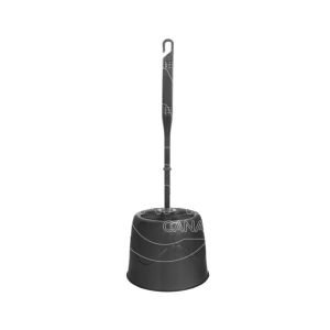 ESCOBILLERO WC  NEGRO  MANGO PLÁSTICO SOPORTE  UNI