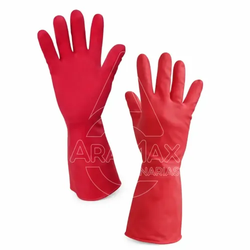 guante nitrilo goma rosa largos profeisonal