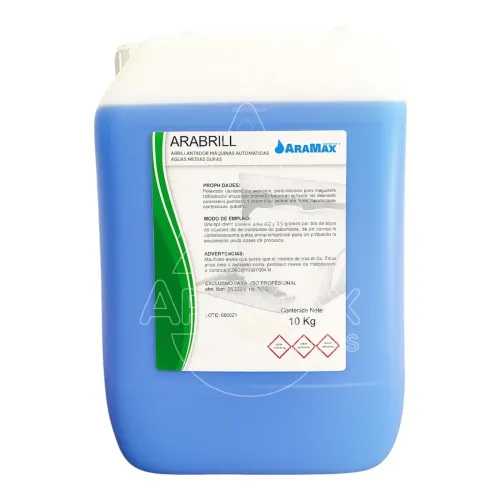 arabrill abrillantador profesional máquinas lavavajillas especial aguas medias duras