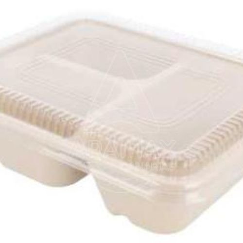 BANDEJA 3/C TAPA PET 950ML 22x18x5 5CM   BAGAZO 50