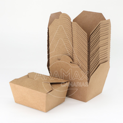 CAJA RECIPIENTE DE CARTÓN KRAFT