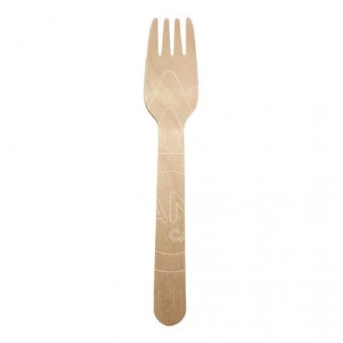 TENEDOR MADERA BIODEGR  ENCERADA 160MM 100 UNID  C