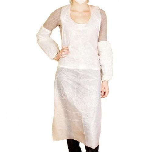 DELANTAL A GRANEL BLANCO PELD 76x122CM  100 UNID
