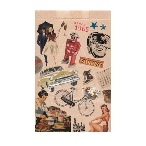 BOLSAS PLANAS VINTAGE 60G 12 5x18CM KRAFT 250 UNID
