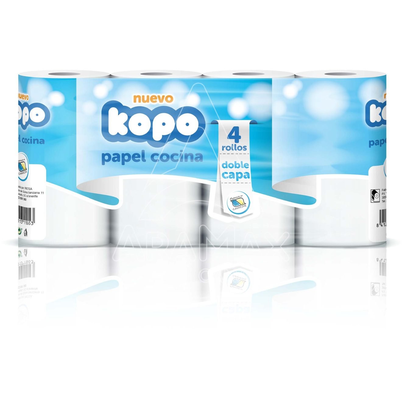 01 10015 PAPEL COCINA KOPO SENCILLO 4 ROLLOS aramax canarias