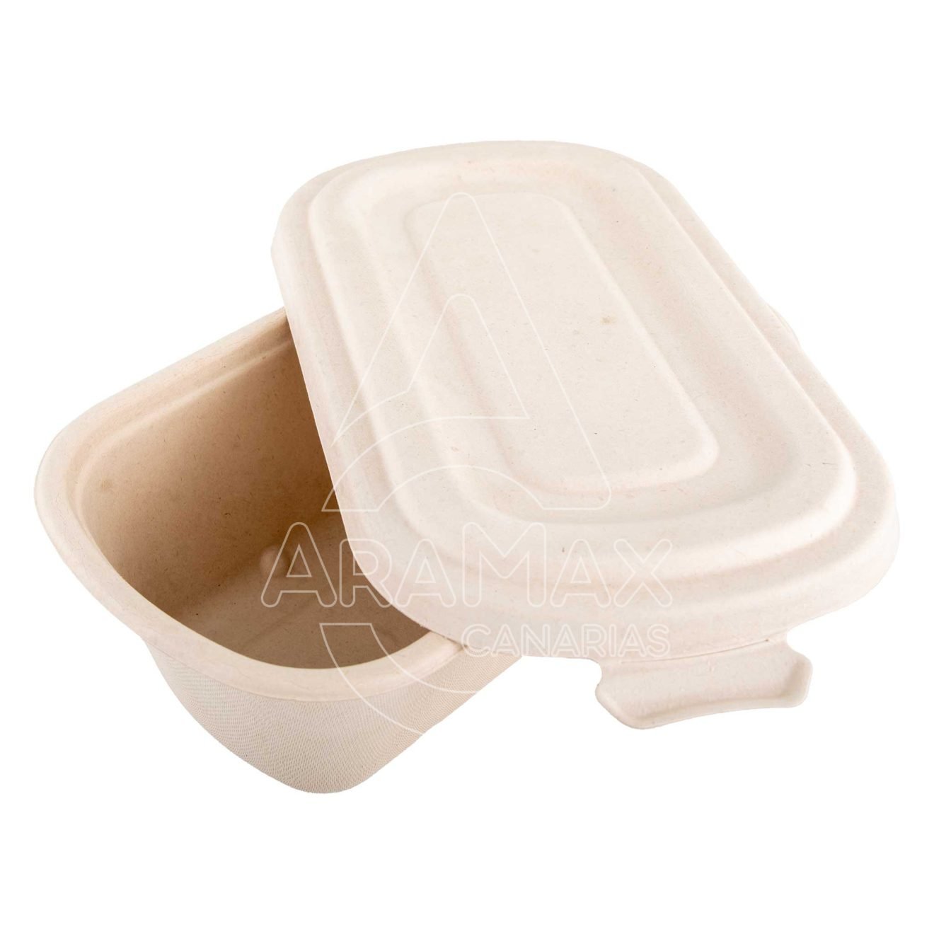 10 382955 envases de 1 compartimento de fibra de trigo aramax canarias