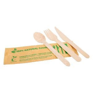 10 38599 set tenedorcuchillocucharaservilleta nature 100 compostable aramax canarias