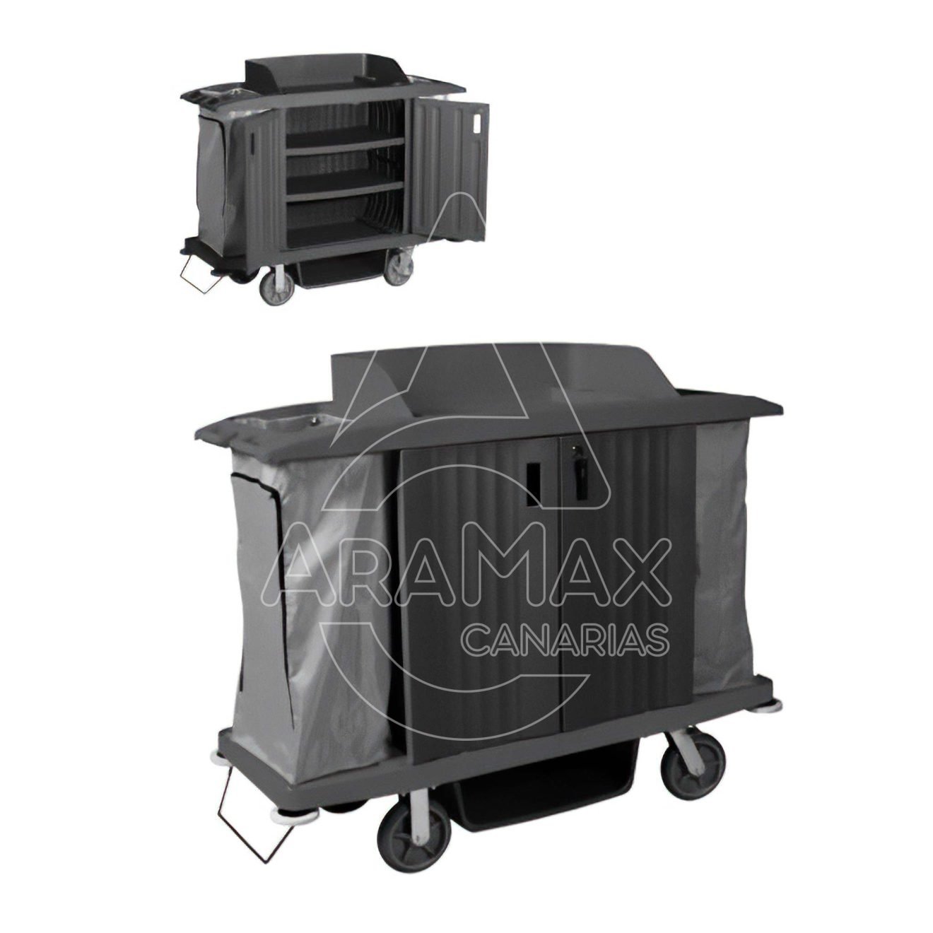 12 04229 carro hotel lenceria doors con puertas 55x154x129cm aramax canarias