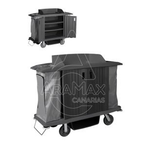 12 04229 carro hotel lenceria doors con puertas 55x154x129cm aramax canarias