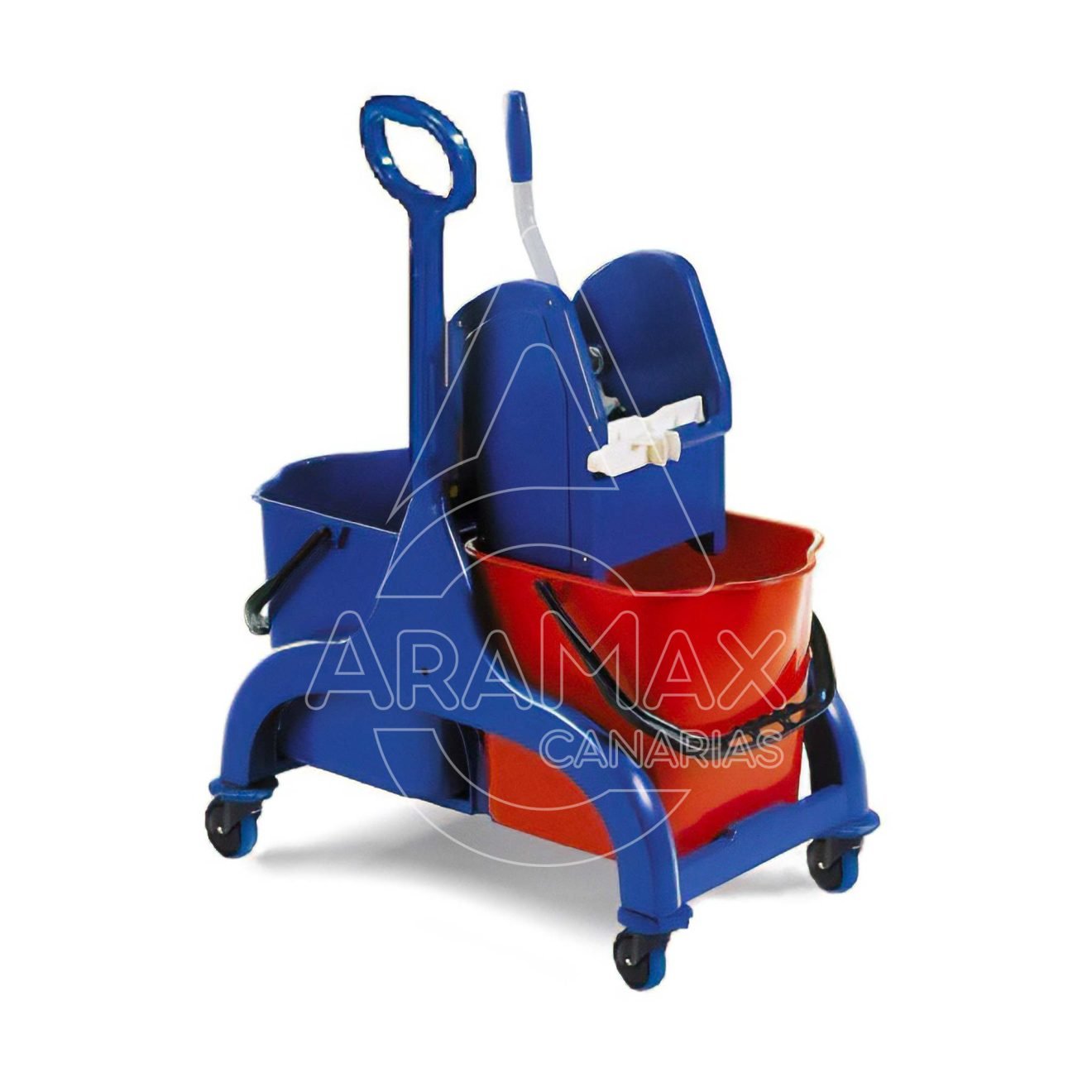 12 04232 carro doble compyprensamanillar lateral 2x25l 42x69x93cm aramax canarias