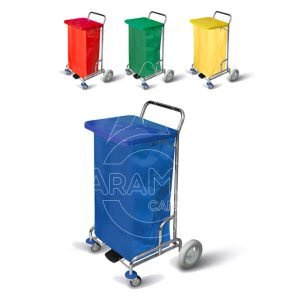 12 04320 carro lavanderia cover 120l con tapa y saco 51x51x108cm aramax canarias