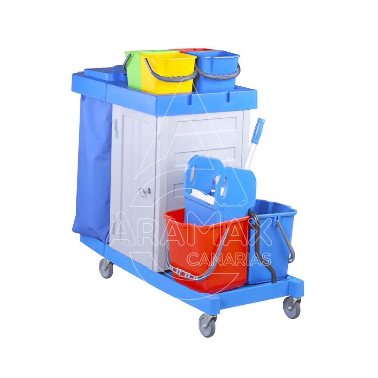 12 04365 carro closed jack 103 con cabina con llave prensa jack 70x133x118cm aramax canarias