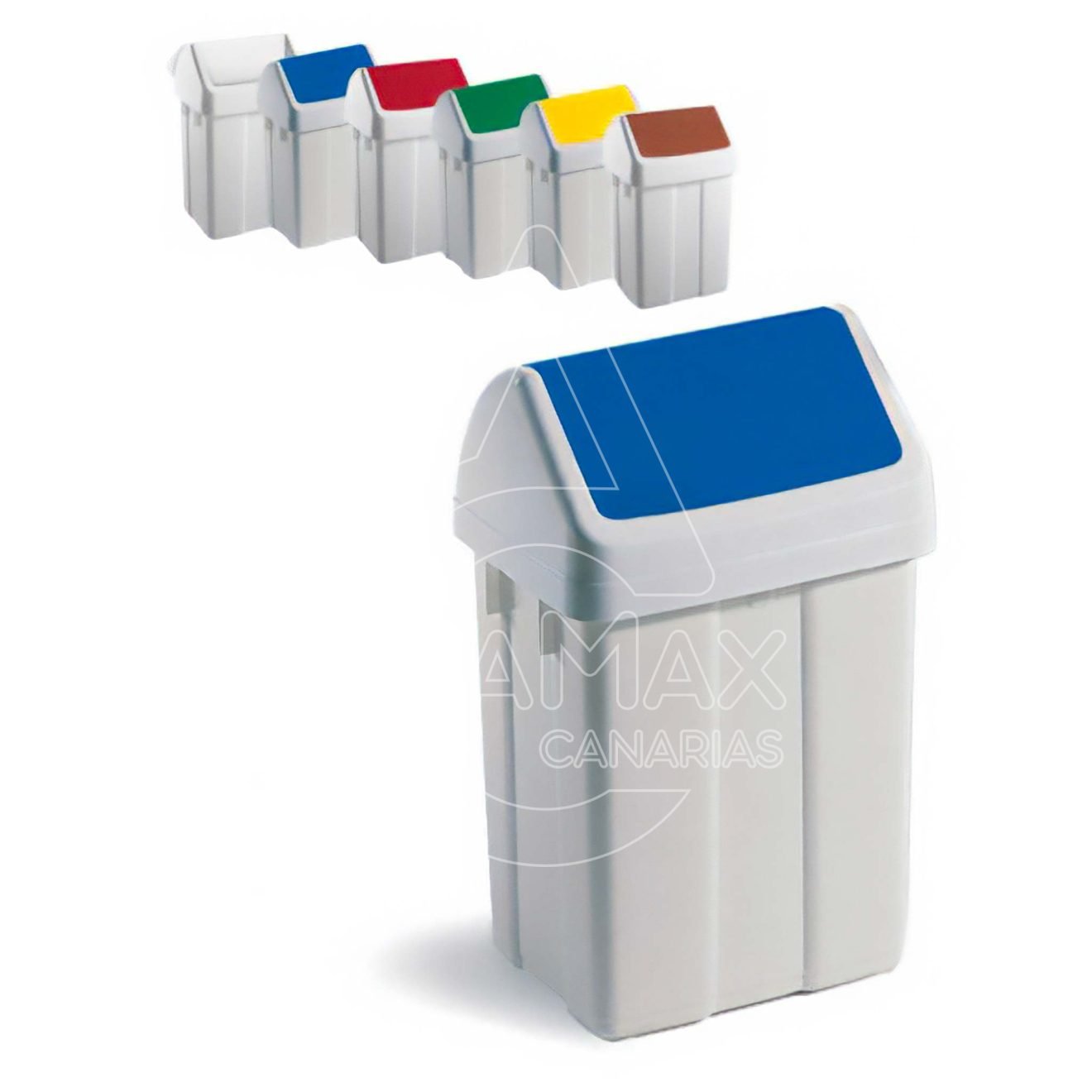 12 04543 cubo papelera piscis con tapa basculante aramax canarias