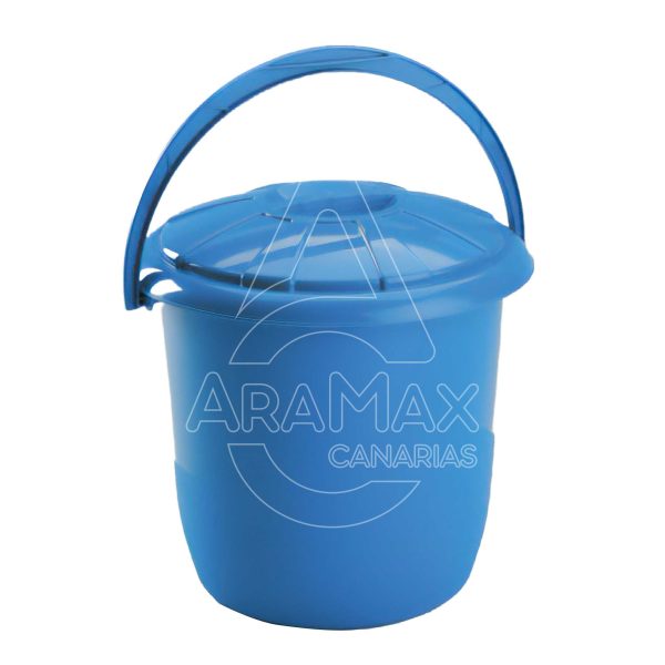 12 04547 cubo basura domestico 15 litros con tapa aramax canarias