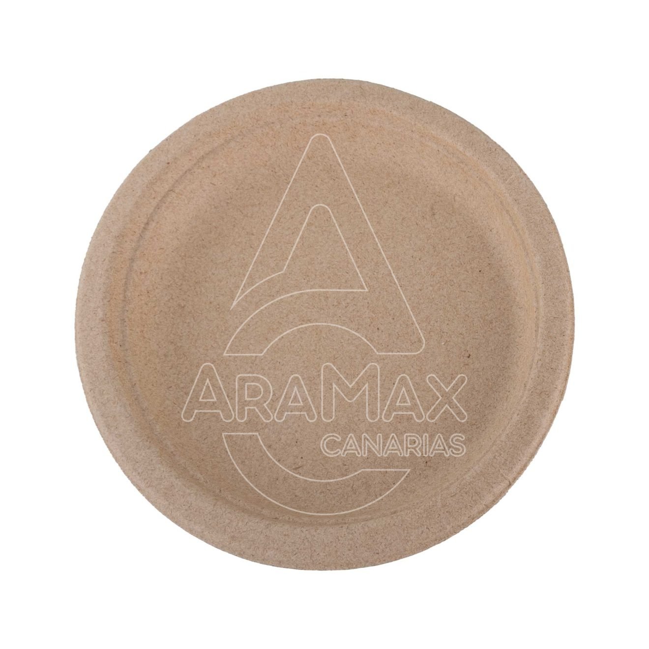 53 10717 platos de pulpa de trigo natural 100 compostables aramax canarias