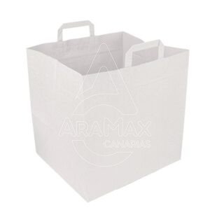 BOLSA ASA PLANA PARA CAJAS PIZZA 110GR 36 31X36CM 