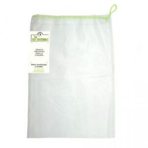 BOLSA MALLA REUT  PET BLANCA 245x350MM CORDEL UNID