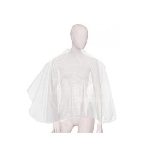 CAPA PELUQUERÍA 140x140CM  TRANSPARENTE  PACK 100 