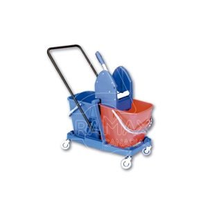 CARRO DOBLE 2 CUBOS 25L PRENSA STILO MANI  45x90x9