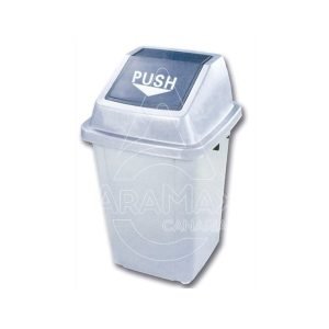 CUBO PAPELERA PUSH 100L  CON TAPA BASCULANTE UNID 
