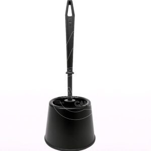 ESCOBILLERO WC  NEGRO KUKUS  MANGO PLÁSTICO SOPORT
