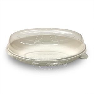 PLATO HONDO OVALADO FIBRA CAÑA DE AZÚCAR 530ML 1