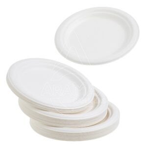 PLATOS FIBRA DE CAÑA DE AZUCAR