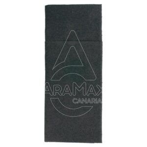 SERVILLETA CANGURITO NEGRO AIRLAID COTTON 33x40CM