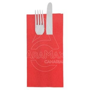 SERVILLETAS CANGURO ROJA P/P 40x40 TISSU 1400 UNID