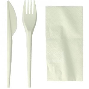 SET CUBIERTO PS REUTILIZABLES TENED CUCHI SERV 500