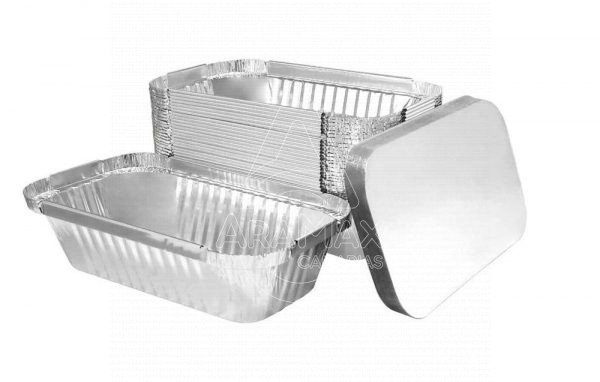 TAPA ENVASE ALUMINIO CANELONES 680CC 100 UNID   C/