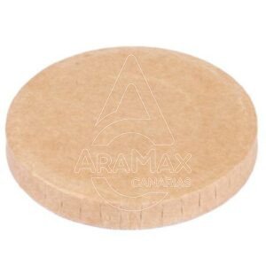 TAPA PLANA CERRADA SALSERO PAPEL KRAFT 60ML 2OZ  D
