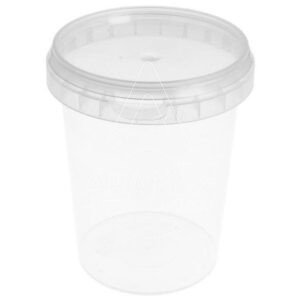 TARRINA TRANSP  INVIOLABLE PP   TAPAS 1000ML 200 U