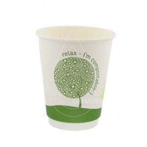 VASO CARTÓN COMPOSTABLE 7OZ  200ML  200 UNID   C/1