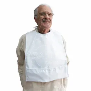 babero adulto tejido resistente antimanchas
