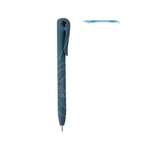 boligrafo detectable stick no retractil con clip tinta azul
